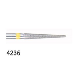 Kerr Diamond Bur - BluWhite  - 4236 - High Speed, Friction Grip (FG), 5-Pack