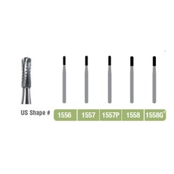 Kerr Jet Tungsten Carbide Bur - 1557-010 - Dome Fissure Cross Cut - Latch Type (LA), 100-Pack