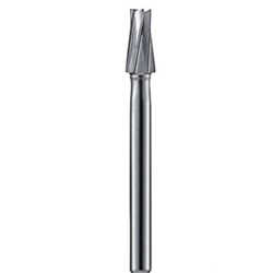 Kerr Jet Tungsten Carbide Bur - 57-010 - Flat End Fissure - High Speed, Friction Grip (FG) Short Shank, 1-Pack