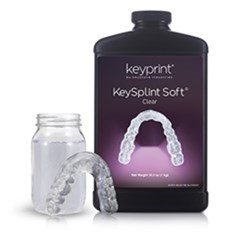 Keystone KeySplint Soft - Biocompatible Resin - Clear Translucent - 1kg Bottle