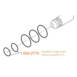 KaVo O-Ring for MiltiFlex LUX Coupling - 3.8X1.1, Black, 10-Pack