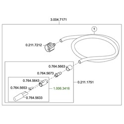 KaVo Saliva ejector hose - assembled