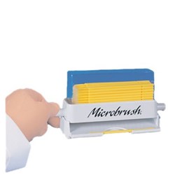 Young Innovations Microbrush Plus - Disposable Applicators - Tray Refills - Dispenser and Yellow Applicators, 50-Pack