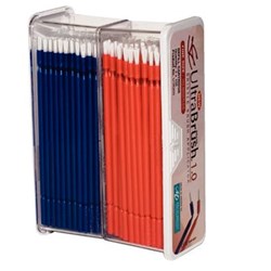 Young Innovations UltraBrush - Fine - Orange and Blue, 200-Pack