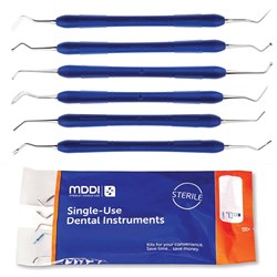 MediDent Single Use Instruments - 6 Piece Comprehensive Restorative Instrument Kit - Sterile, 1-Pack