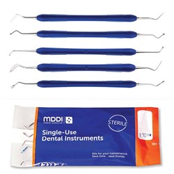 MediDent Single Use Instruments - 5 Piece Composite Restorative Instrument Kit - Sterile, 1-Pack