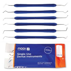 MediDent Single Use Instruments - 6 Piece Composite Restorative Instrument Kit - Sterile, 1-Pack