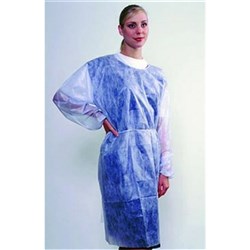 Med-con Disposable Impervious Gowns - White, 10-Pack