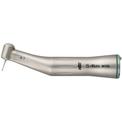 NSK S-Max Stainless Steel Contra Angle Handpiece - M15L - 4:1 - Optic - E-Type - Internal Spray