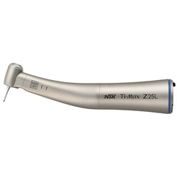 NSK TI Max Titanium Contra Angle Handpiece - Z25L - 1:1 - Blue Band - Push Chuck - Optic - Single Spray