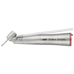NSK Ti-Max Titanium Surgical Handpiece - Z-SG45L - 45 Degree Angle Head - 1:3 - Red Band - Optic - External Spray