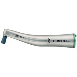 NSK Ti-Max Titanium Contra Angle Handpiece - X57L - Prophylaxis Application - 16:1 - Screw In - Optic