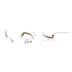 NSK Ultrasonic Scaler Tips - VP26L - Perio-Control Maintenance Tip - Left Curved, 3-Pack