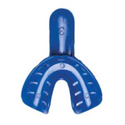 NAOL Redi-Lock Impression Tray, Lower Blue, Child Large, 50-Pack