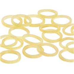 NAOL Safari Amber Latex Elastics, 5/16", 4 1/2oz, Gorilla, 50-Pack