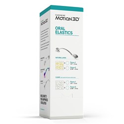 NAOL Motion 3D Force 1 Latex Elastics, 1/4" 6 Oz, 50-Pack