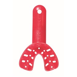 NAOL Dura-Lock Lower Impression Tray, Size 1 - Red, 10-Pack