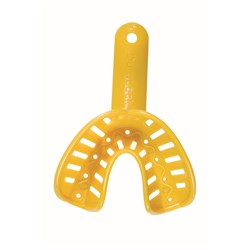 NAOL Dura-Lock Lower Impression Tray, Size 5 - Yellow, 10-Pack