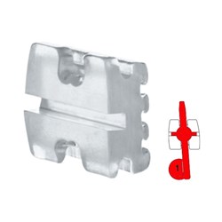 NAOL Illusion Plus MBT Brackets, 022, Full Set with Hooks, 1 Set