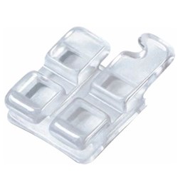 NAOL Neocrystal Plus MBT Bracket, 022, LR 1st Bicusp with Hook -12T, 5-Pack