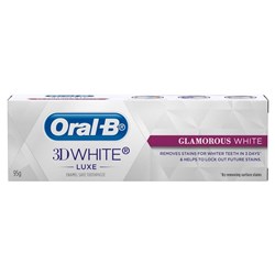Oral B 3DWhite Luxe Glamorous White Toothpaste - 95g, 12-Pack