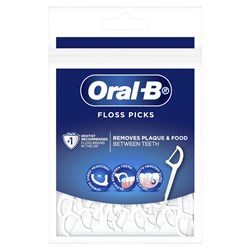 Oral B Floss Picks - Non flavoured, 30-Pack