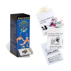 Creatures of the Sea Elastics - Non-Latex Medium 1/4" - Seal - 100 Elastics per Patient Pack, 50-Packs
