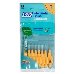 TePe InterBrush - Pastel Orange - X Soft - 0.45mm, 8-Pack