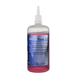 PDS CHLOROFLUOR Gel - Chlorhexidine and Fluoride Gel - 250ml Bottle