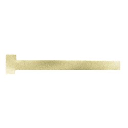 Pulpdent Matrix Band - T Straight Narrow - Brass, 100-Pack