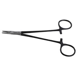 NEEDLE HOLDER CRILE-WOOD STR T/C 15cm BLACK EDITION