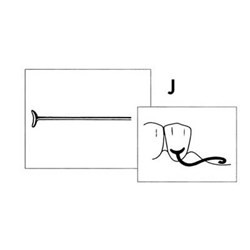 Scheu J Clasp - 1mm, 10-Pack