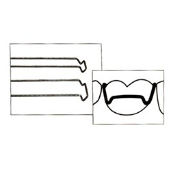 Scheu Adams Clasp - 9mm - x 0.7mm, 10-Pack