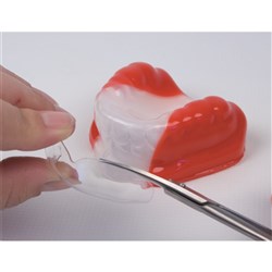 Scheu Bioplast - 125 x 3.0mm - Red White Red - Round, 1-Pack