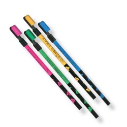 Sherman Toothbrush Pencil and Eraser - Assorted Colours, 36-Pack