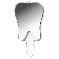 Sherman Tooth Shaped Hand Mirror, 1-Pack