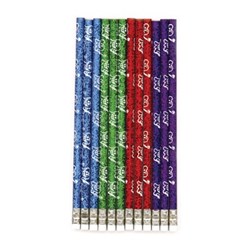 Sherman Sparkle Tooth Pencils - Assorted Colours, 48-Pack