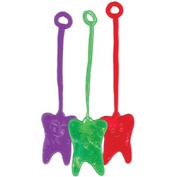 Sherman Neon Sticky Teeth - Assorted Colours, 36-Pack
