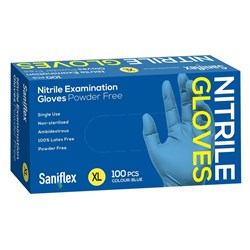 Saniflex Nitrile PF ExamGloves X Large Box of 100