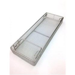 STS Health Stainless Steel Basket with Handles - 435 x 160 x 50mm