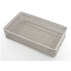 STS Health Stainless Steel Basket with Handles - 130 x 225 x 50mm