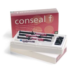 SDI Conseal F - Fluoride Releasing Pit and Fissure Sealant - Syringe Kit - Opaque White - 1g Syringe, 3-Pack and Etch LV