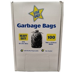 Serderon Garbage Bag - Black - 82 Litre, 100-Pack