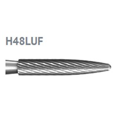 Komet Tungsten Carbide Bur - H48LU-023 - Finish Flame - High Speed, Friction Grip Short (FGS), 5-Pack