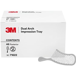 3M Dull Arch Impression Tray - Posterior, 48-Pack