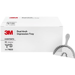 3M Dull Arch Impression Tray - Anterior, 35-Pack