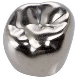 3M Crown Form NiChro - Stainless Steel Permanent Molar Crowns - 6UL2, 5-Pack
