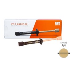 Ultradent Vit-l-escence - Esthetic Restorative Material - Shade A4 - 2.5g Syringe