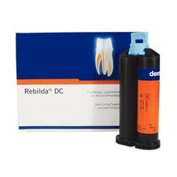 Voco Rebilda DC - Adhesive Core Build-Up - White - 50g Cartridge, 1-Pack and Mixing Tips