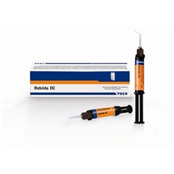 Voco Rebilda DC - Adhesive Core Build-Up - Quick Mix Blue - 10g Syringe, 1-Pack and Mixing Tips